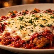 Chicken Cutlet Parmigiana at Villa Milano in Manhasset, NY