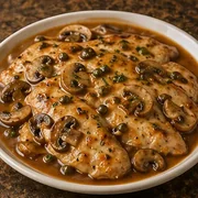 Chicken Marsala at Villa Milano in Manhasset, NY