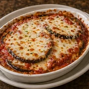 Eggplant Parmigiana at Villa Milano in Manhasset, NY