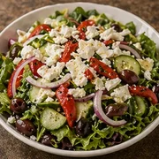 Feta Cheese Salad at Villa Milano in Manhasset, NY