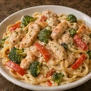 Fettuccine Ortolano at Villa Milano in Manhasset, NY