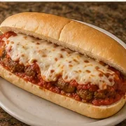 Meatball Parmigiana at Villa Milano in Manhasset, NY