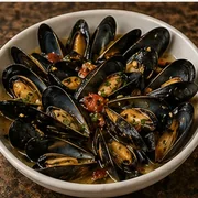 Mussels Steamed at Villa Milano in Manhasset, NY