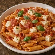 Penne alla Caprese at Villa Milano in Manhasset, NY