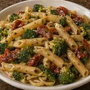 Penne con Broccoli at Villa Milano in Manhasset, NY