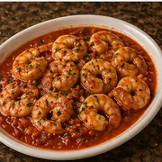 Shrimp Marinara at Villa Milano in Manhasset, NY