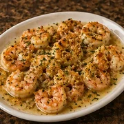Shrimp Scampi Oreganata at Villa Milano in Manhasset, NY