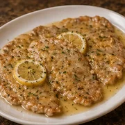 Veal Francese at Villa Milano in Manhasset, NY