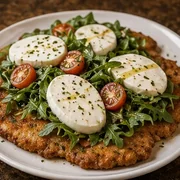 Veal Milanese at Villa Milano in Manhasset, NY