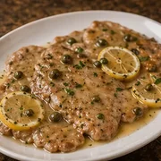 Veal Piccata at Villa Milano in Manhasset, NY