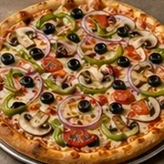 Vegetarian Pie at Villa Milano in Manhasset, NY